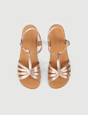 SANDALIA VENUS ORO ROSA - Zapato Barefoot Artesanal | SHUU BAREFOOT