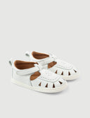 SANDALIA FLOR BLANCA - Zapato Barefoot Artesanal | SHUU BAREFOOT