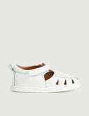 SANDALIA FLOR BLANCA - Zapato Barefoot Artesanal | SHUU BAREFOOT