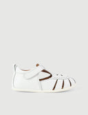 SANDALIA FLOR BLANCA - Zapato Barefoot Artesanal | SHUU BAREFOOT
