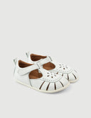 SANDALIA FLOR BLANCA - Zapato Barefoot Artesanal | SHUU BAREFOOT