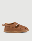 SANDALIA FLOR CUERO - Zapato Barefoot Artesanal | SHUU BAREFOOT