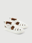 SANDALIA ROMANA BLANCA - Zapato Barefoot Artesanal | SHUU BAREFOOT