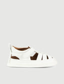 SANDALIA ROMANA BLANCA - Zapato Barefoot Artesanal | SHUU BAREFOOT