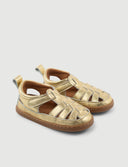 SANDALIA ROMANA DORADA - Zapato Barefoot Artesanal | SHUU BAREFOOT