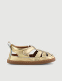 SANDALIA ROMANA DORADA - Zapato Barefoot Artesanal | SHUU BAREFOOT