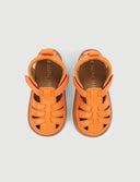 SANDALIA ROMANA NARANJA - Zapato Barefoot Artesanal | SHUU BAREFOOT