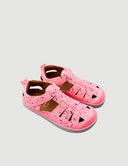 SANDALIA ROMANA ROSA PURPURINA - Zapato Barefoot Artesanal | SHUU BAREFOOT