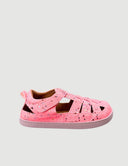 SANDALIA ROMANA ROSA PURPURINA - Zapato Barefoot Artesanal | SHUU BAREFOOT