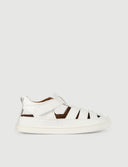 SANDALIA ROMANA BLANCA - Zapato Barefoot Artesanal | SHUU BAREFOOT