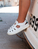 SANDALIA ROMANA BLANCA - Zapato Barefoot Artesanal | SHUU BAREFOOT
