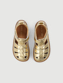 SANDALIA ROMANA DORADA - Zapato Barefoot Artesanal | SHUU BAREFOOT