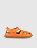 SANDALIA ROMANA NARANJA - Zapato Barefoot Artesanal | SHUU BAREFOOT