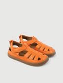 SANDALIA ROMANA NARANJA - Zapato Barefoot Artesanal | SHUU BAREFOOT