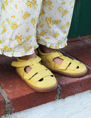 SANDALIA CANGREJERA AMARILLA - Zapato Barefoot Artesanal | SHUU BAREFOOT