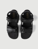 SANDALIA NINJA NEGRA - Zapato Barefoot Artesanal | SHUU BAREFOOT