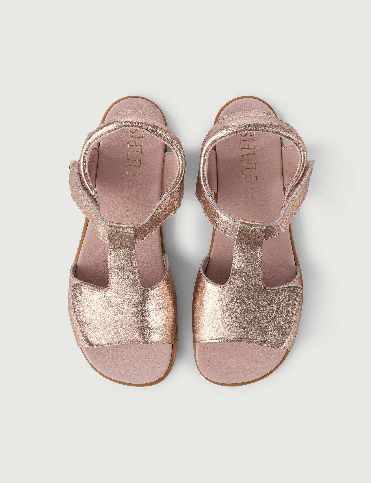 SANDALIA ORIGEN ORO ROSA BIG+ - Zapato Barefoot Artesanal | SHUU BAREFOOT