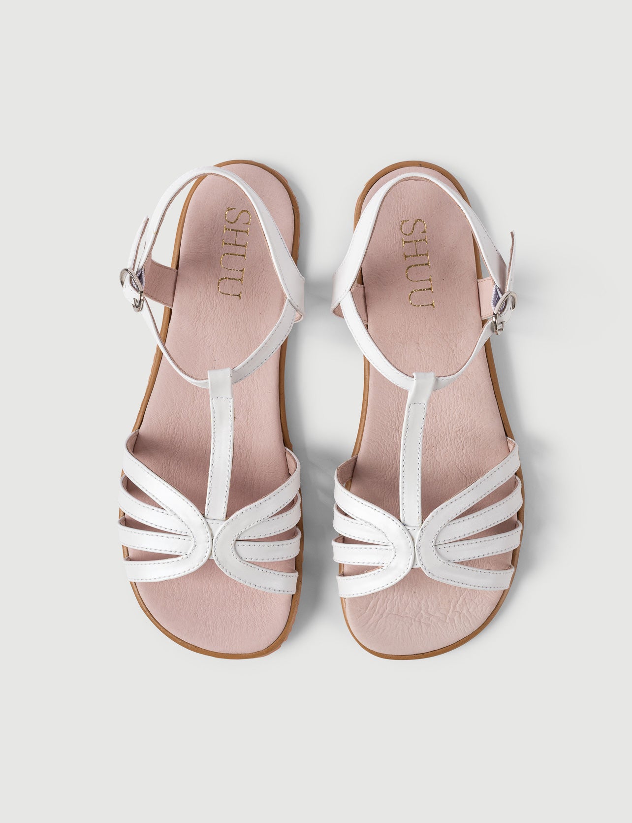SANDALIA VENUS BLANCA - Zapato Barefoot Artesanal | SHUU BAREFOOT