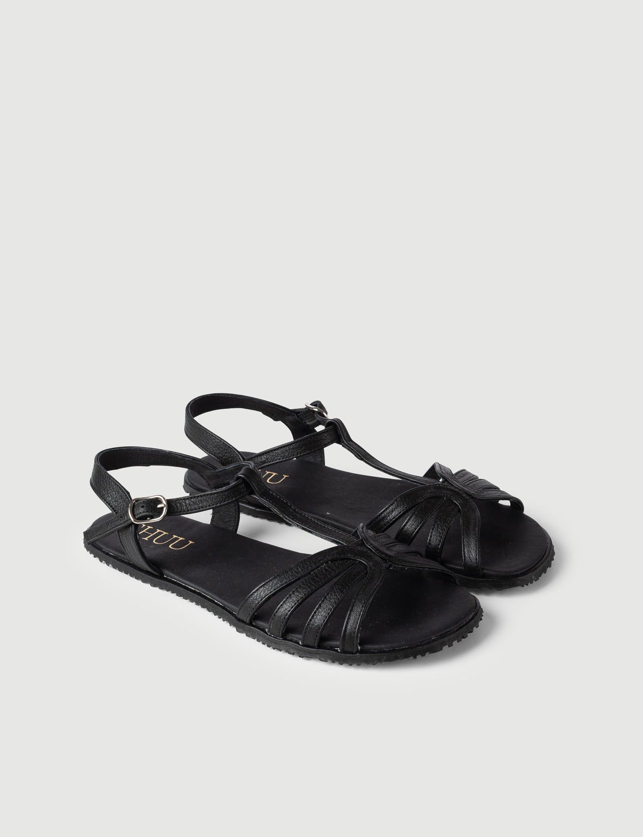 SANDALIA VENUS NEGRA BIG+ - Zapato Barefoot Artesanal | SHUU BAREFOOT