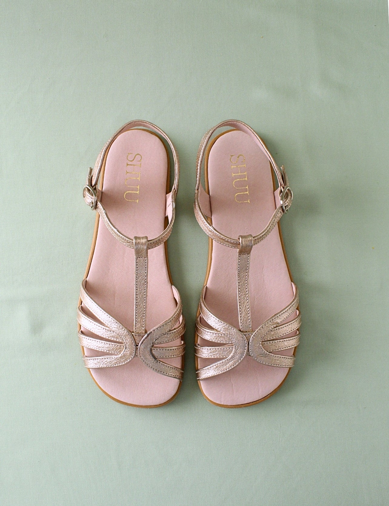 SANDALIA VENUS ORO ROSA BIG+ - Zapato Barefoot Artesanal | SHUU BAREFOOT
